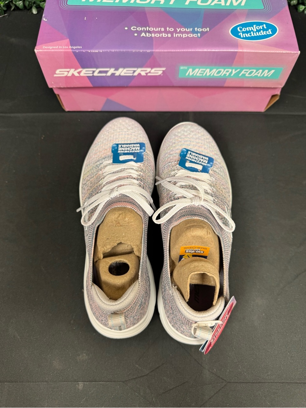 Skechers Summits Sweet Glow Womens Slip-On Walking Shoes - Women’s 5 - Picture 6 of 12